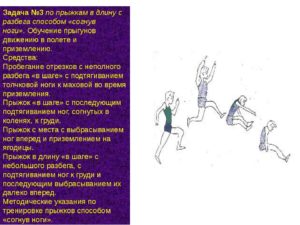 Задачи прыжков. Прыжки в длину с места согнув ноги. Последовательность обучения технике прыжка в длину:. Прыжки на согнутых ногах. Прыжок в высоту с прямого разбега согнув ноги.